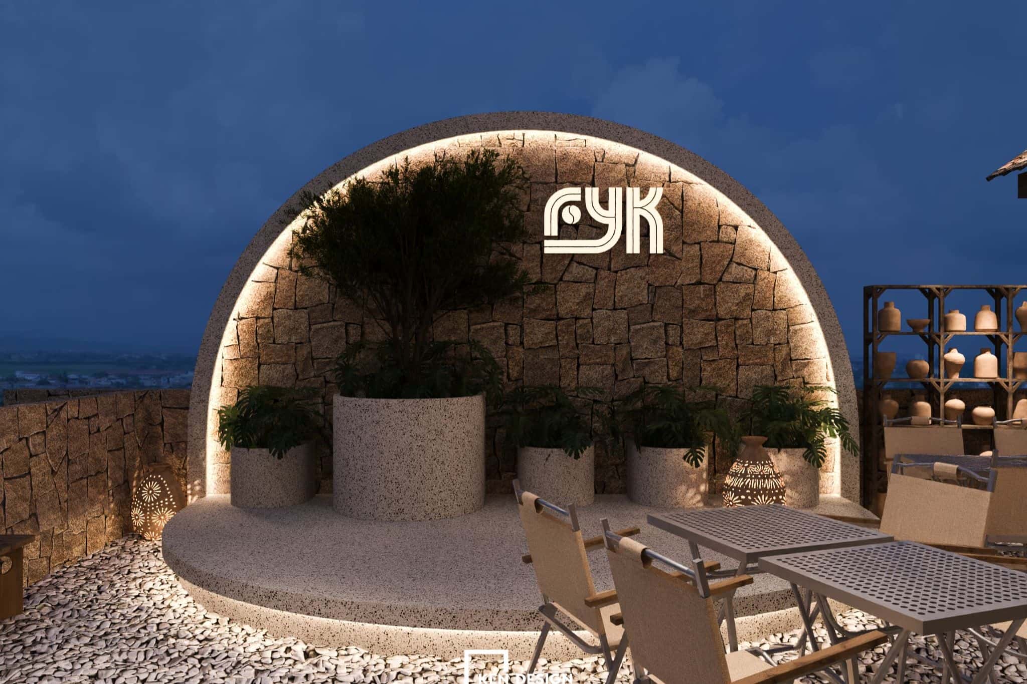 Vật liệu trong thiết kế quán cafe phong cách Rustic